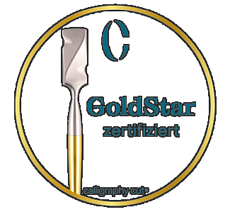Calligraphy Cut GoldStar zertifiziert