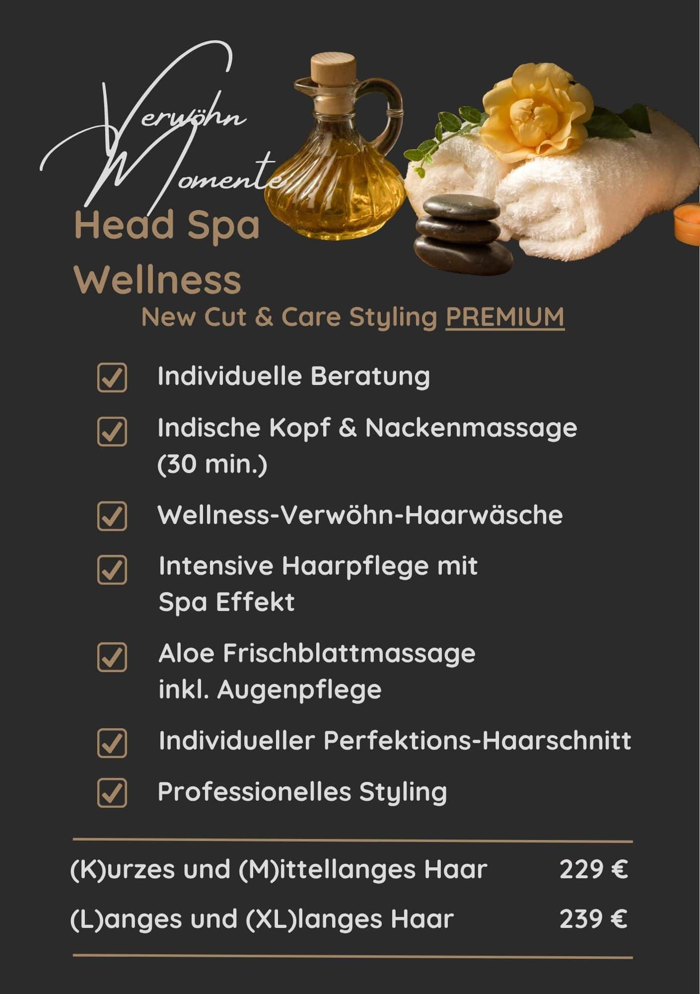 Flyer Head Spa Wellness Premium