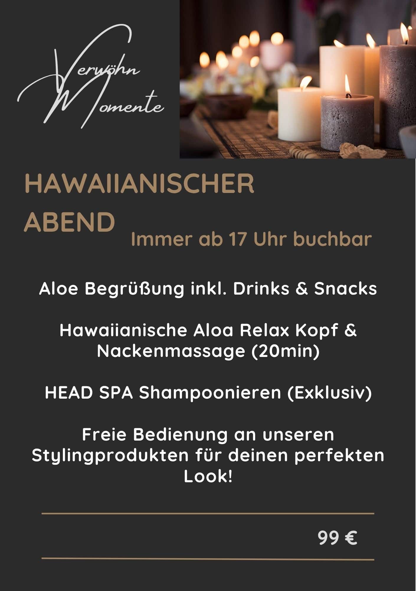 Flyer Hawaiianischer Abend