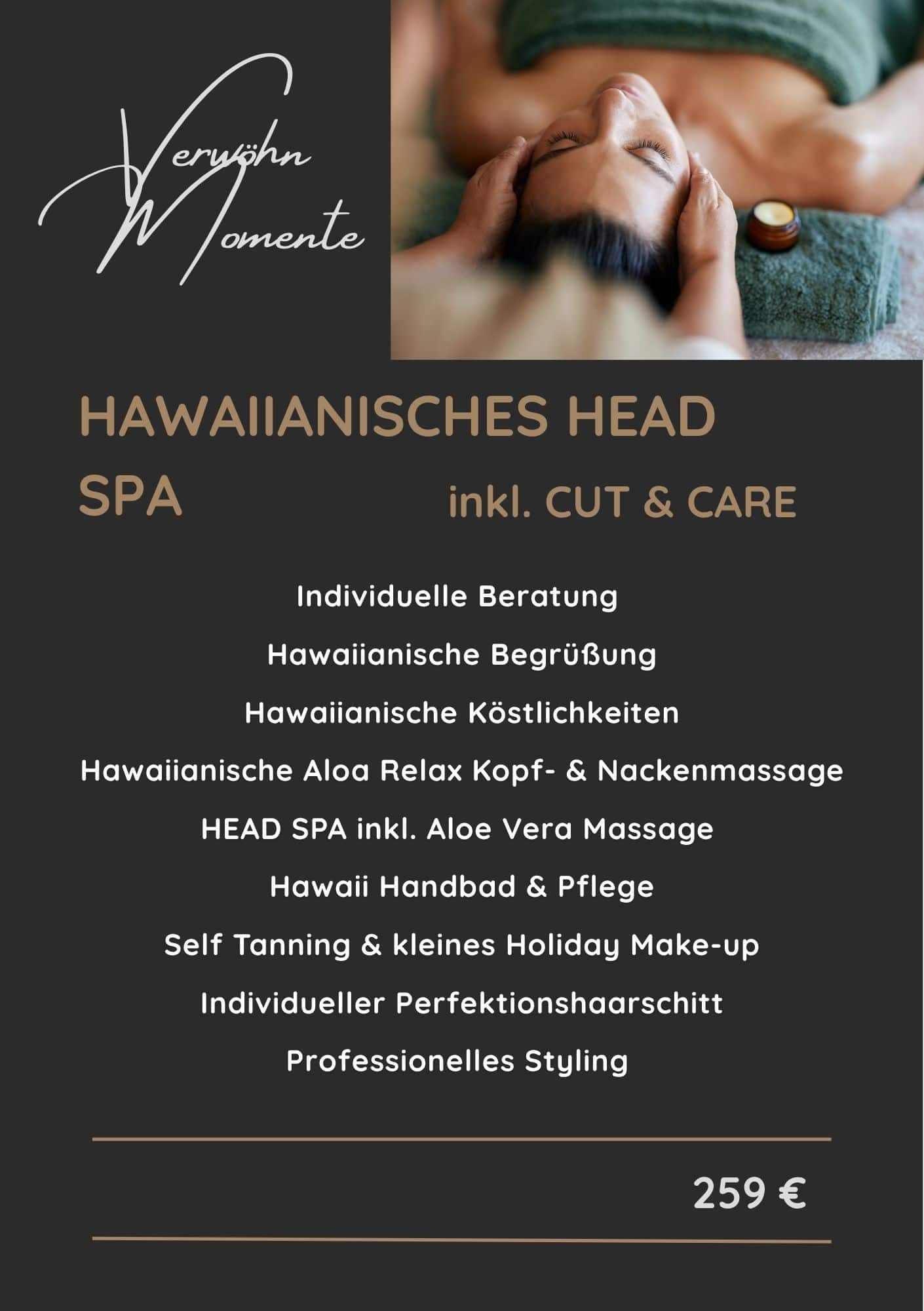 Flyer Hawaiianisches Head Spa